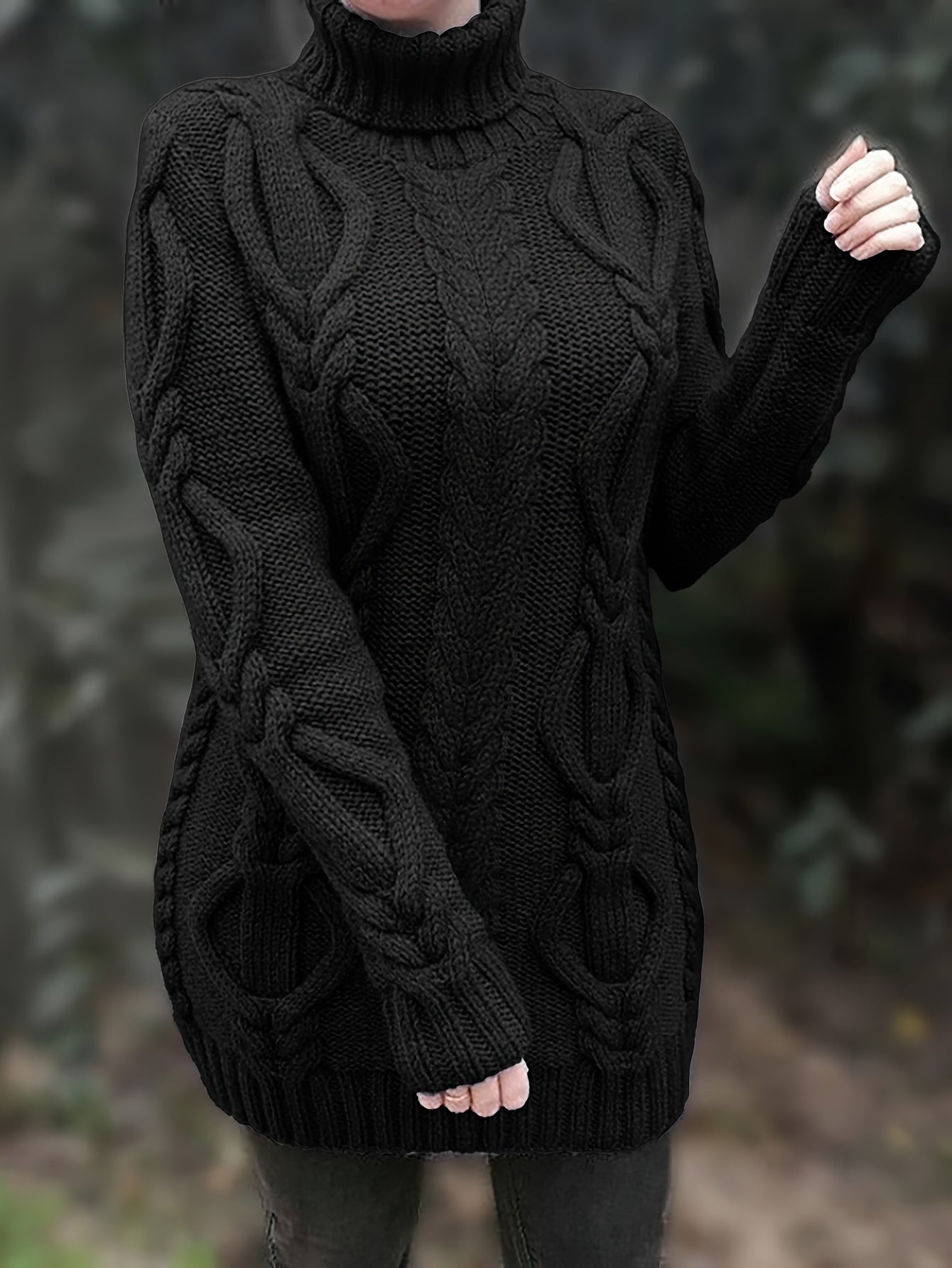 Elowyn | Längerer Pullover mit Kragen für Frauen