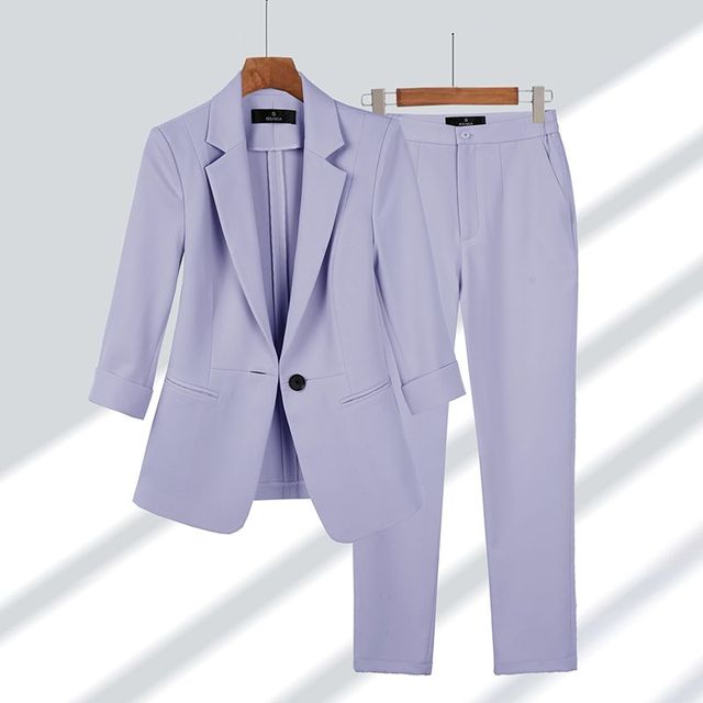 Blazer & Hosenset | Violett 2