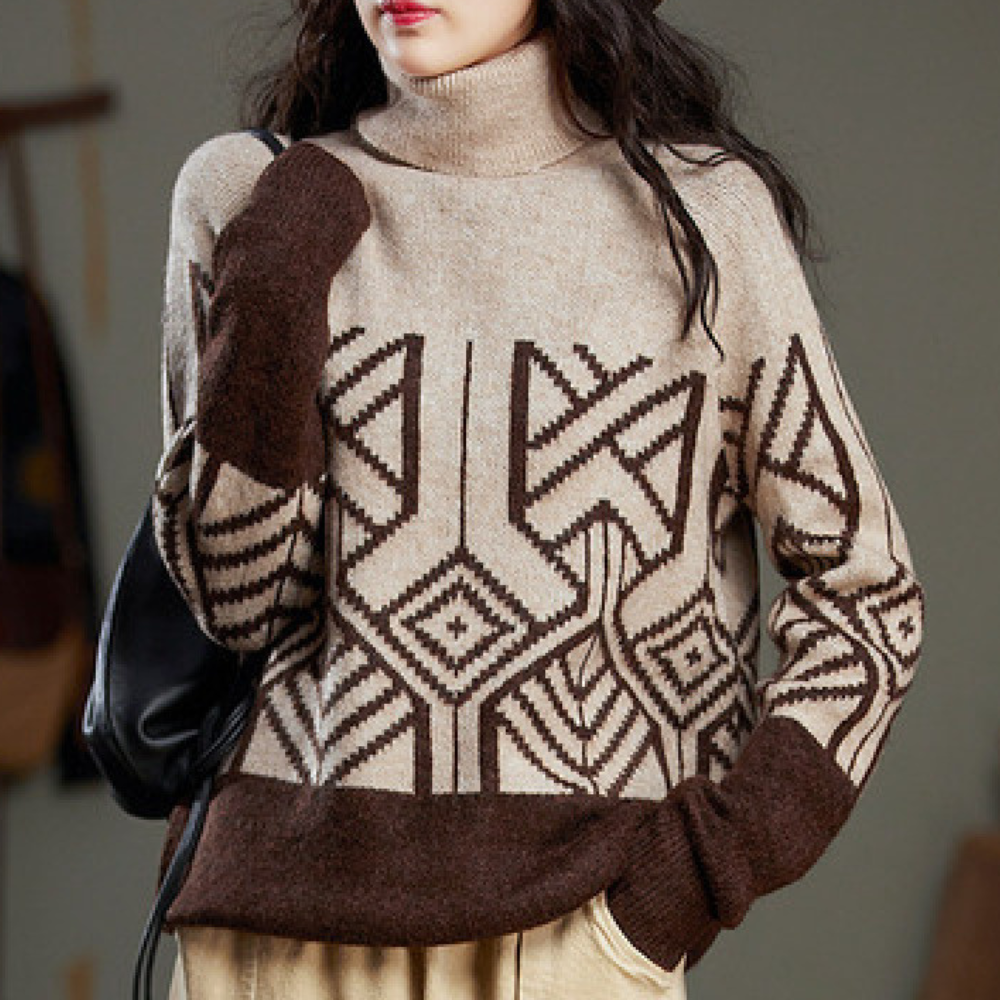 Ruby - Modischer Rollkragenpullover für Damen