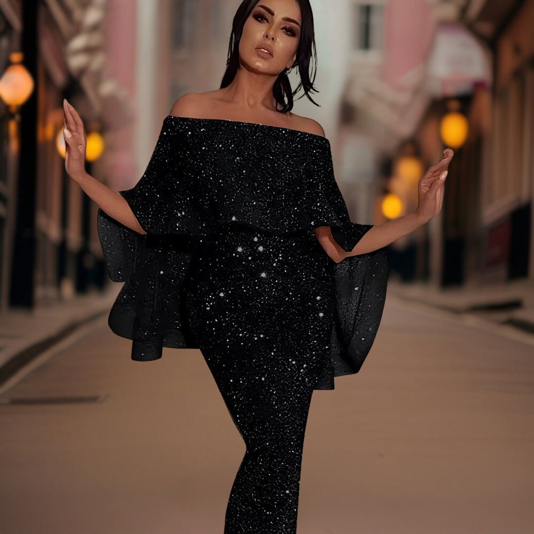 Variant image for Damen Off-Shoulder Kleid mit Rüschen für Elegante Anlässe - Everly-1