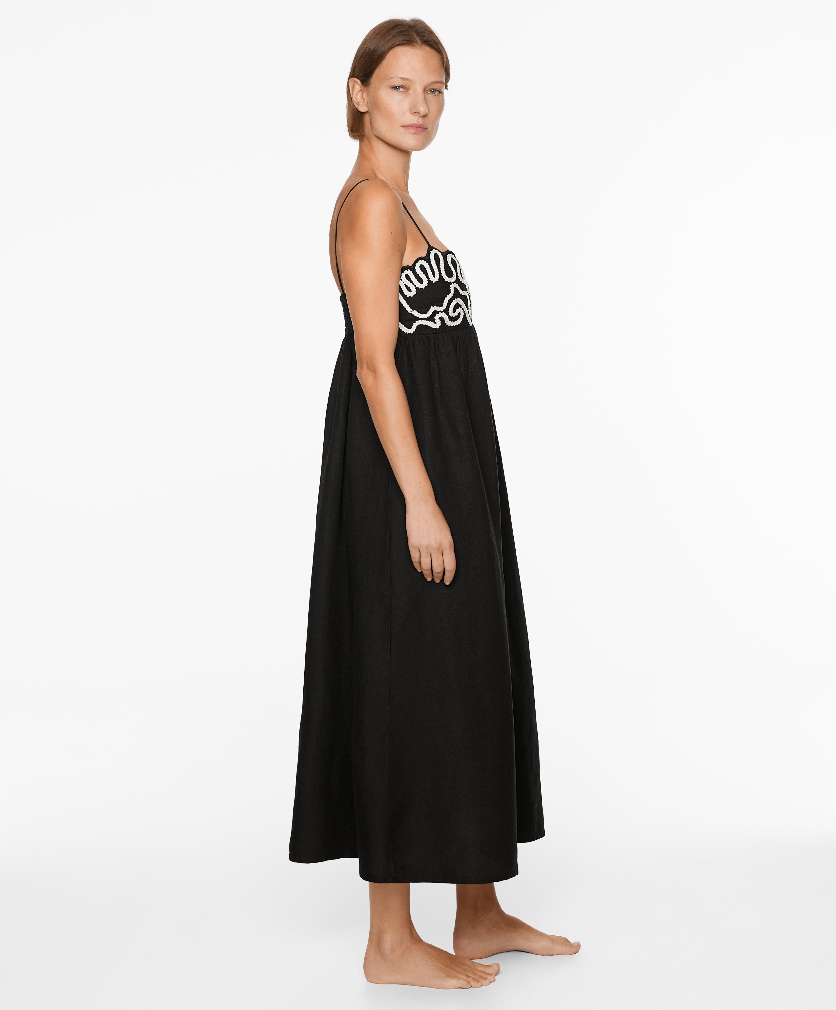 Damen Maxikleid Elegantes Besticktes Design für Sommer - Sophie-5
