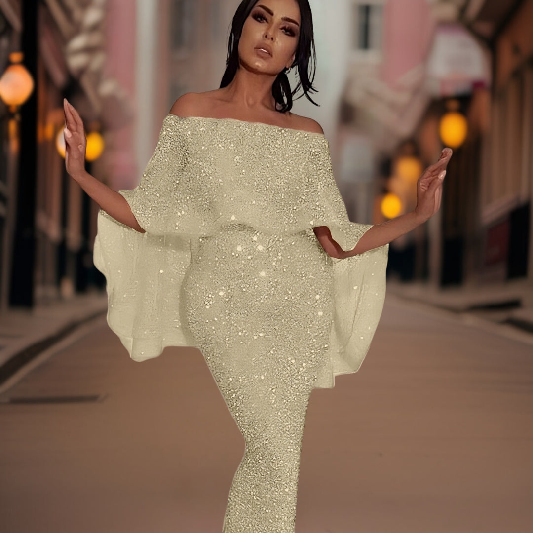 Variant image for Damen Off-Shoulder Kleid mit Rüschen für Elegante Anlässe - Everly-13