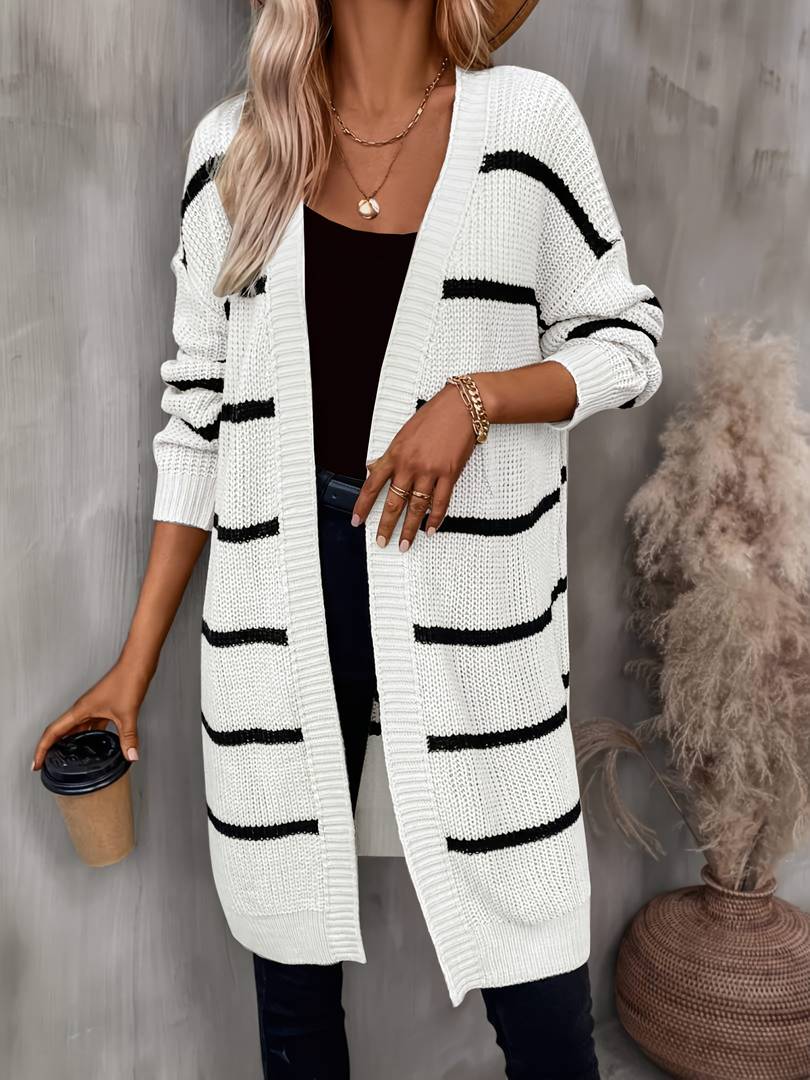 Strickjacke mit offenen Schultern Damenmode