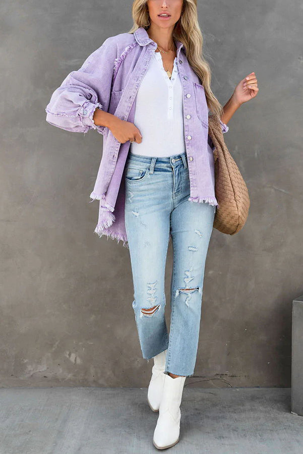 Alyssa - Stylische Jeansjacke mit Taschen