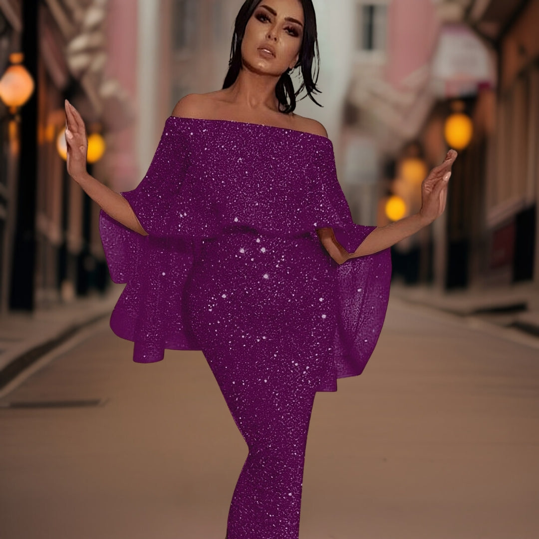 Variant image for Damen Off-Shoulder Kleid mit Rüschen für Elegante Anlässe - Everly-19