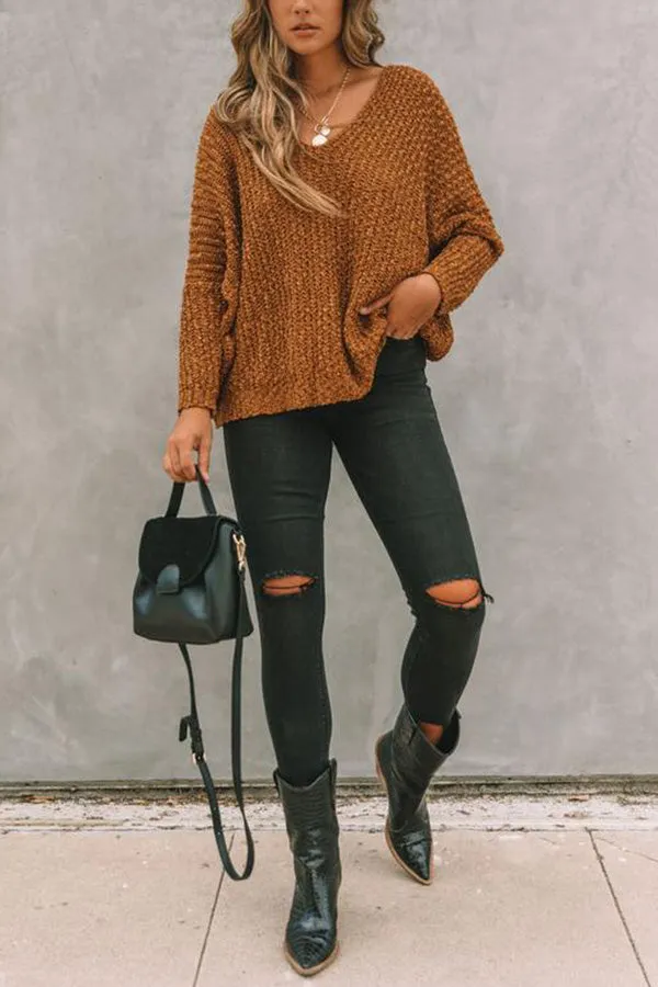 Vienna - Modischer weißer Pullover mit hohler Silhouette