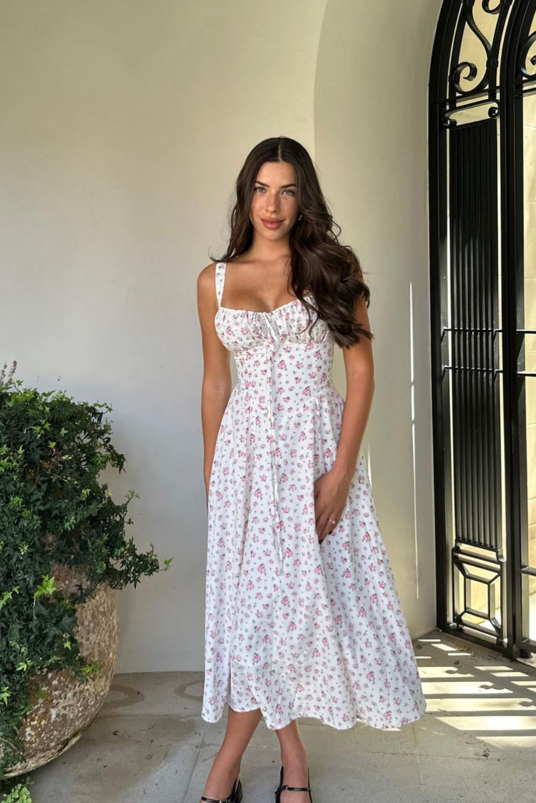 Variant image for Damen Midikleid Eleganter Blumendruck Festlich - Clara-1