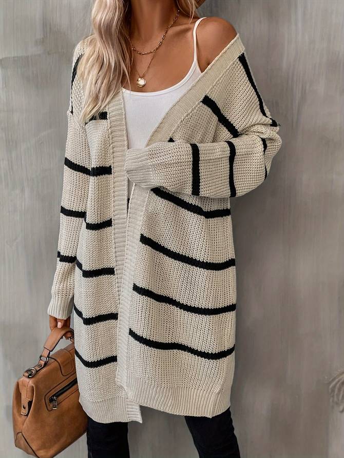 Strickjacke mit offenen Schultern Damenmode