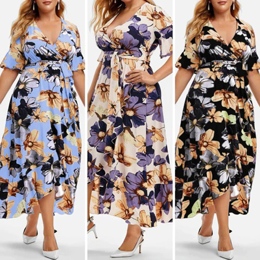 Damen Maxikleid Sommer Floral Design - Imelda-4