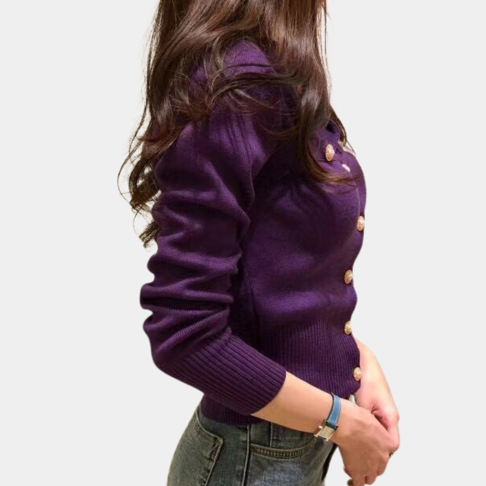 Elegante Strickjacke mit Knöpfen für Damen für alle Jahreszeiten - Lozenda