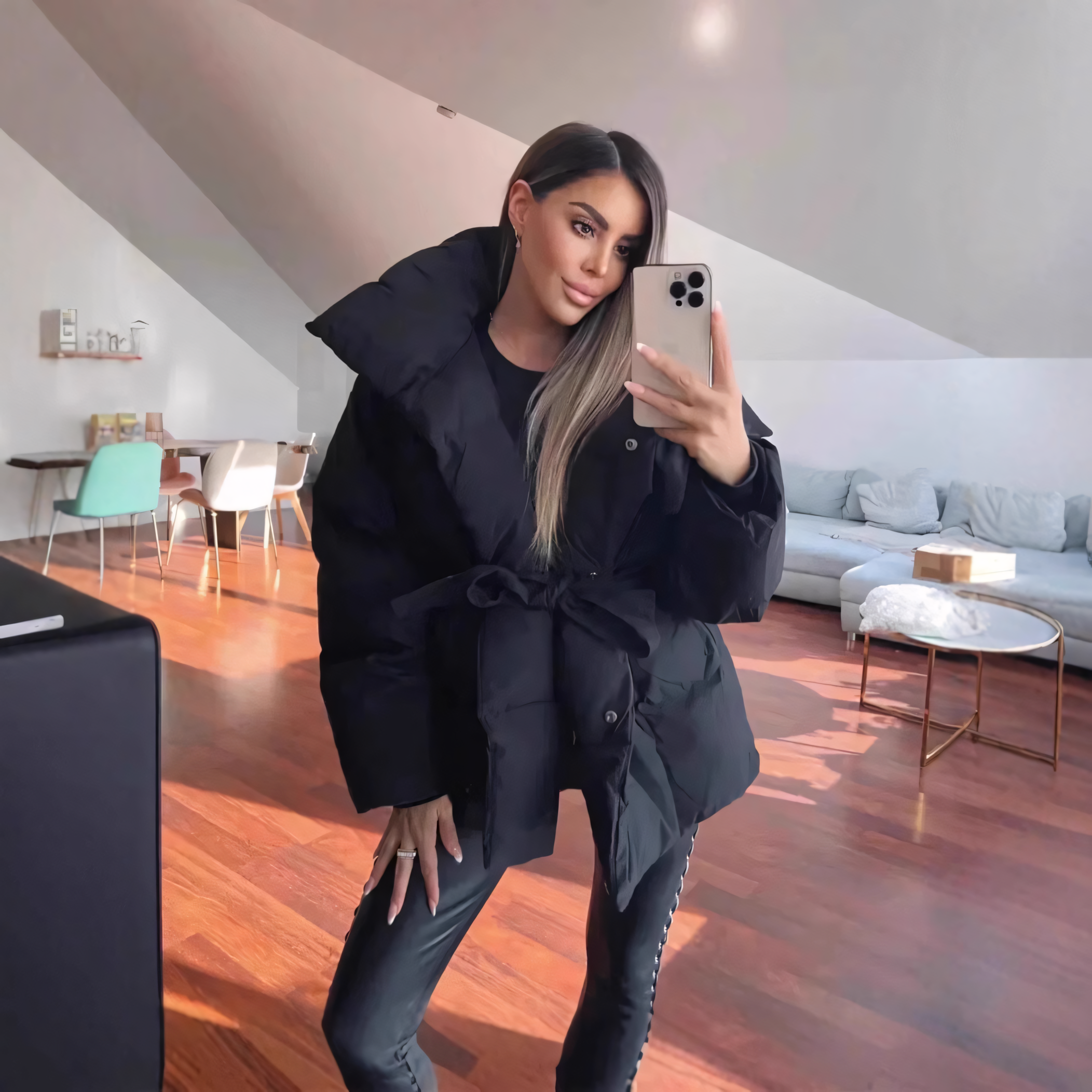 Damen-Baumwolljacke mit Stehkragen 5