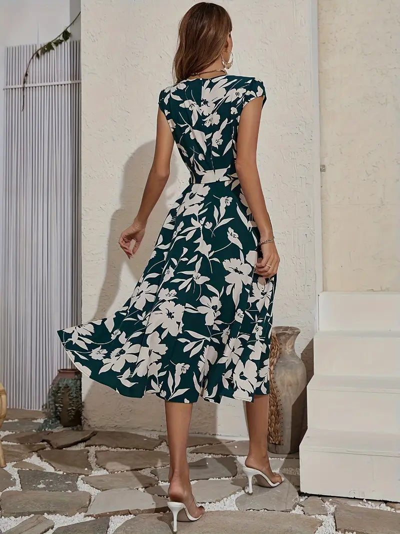 Damen Blumen Maxi Kleid - Heidi