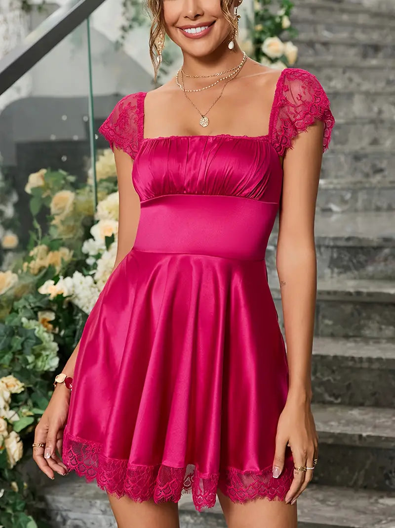 Damen Freizeit Mini Kleid - Scarlett