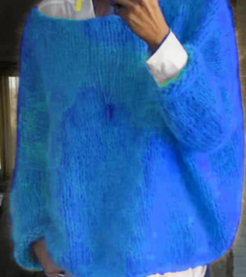 Damen Oversize Strickpullover mit weiter Silhouette