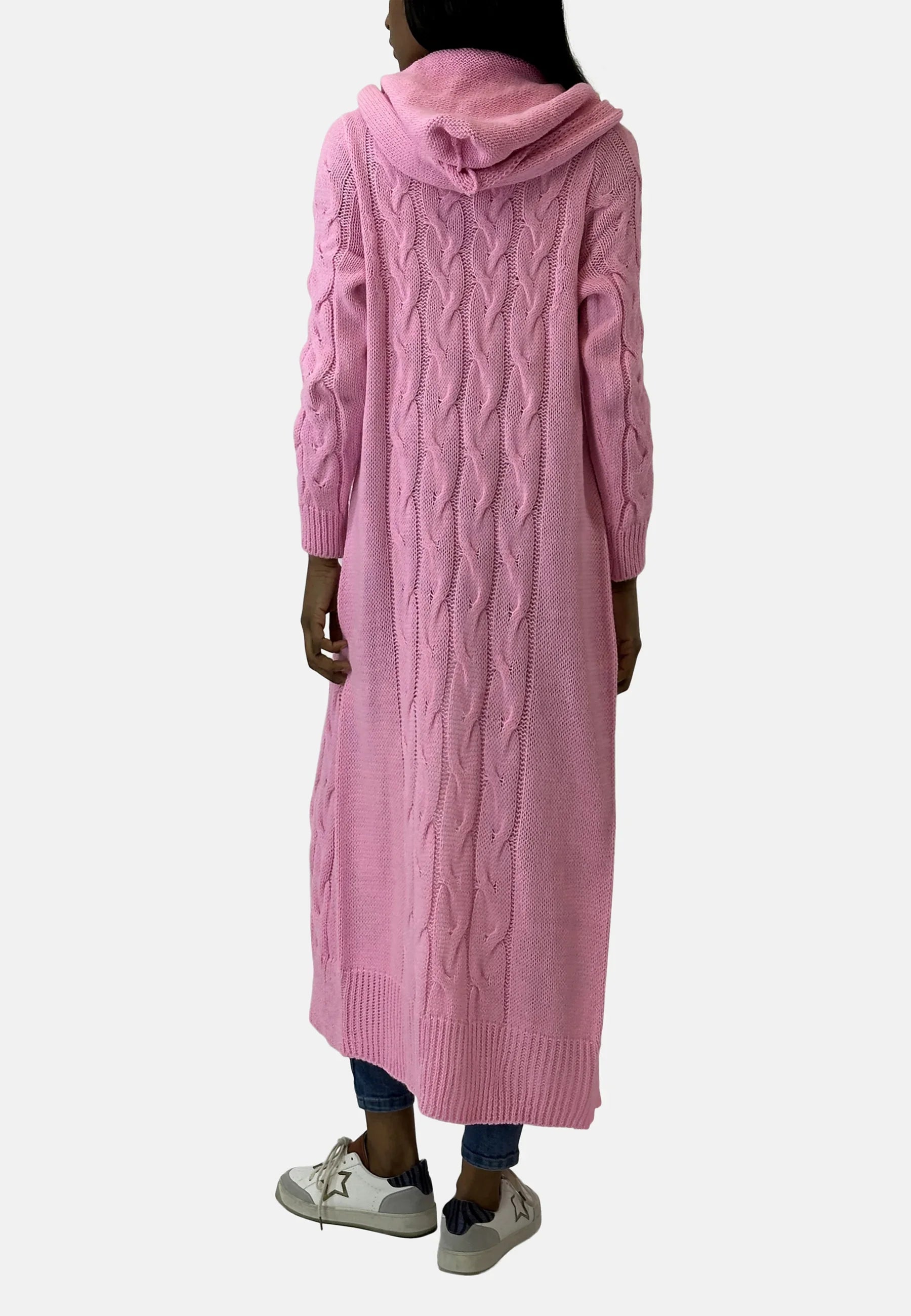 Damen Strickjacke Mit Kapuze Und Struktur | Warm 7