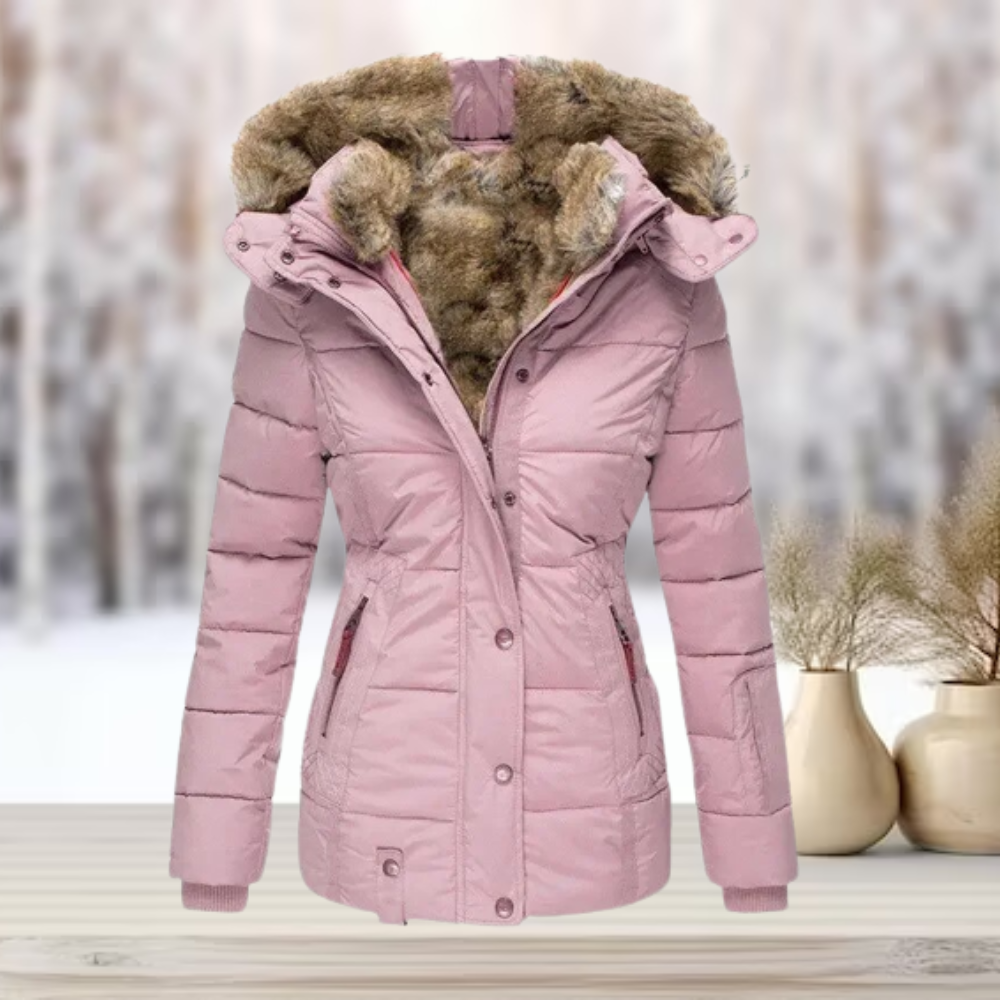 Damen Winter Pufferjacke mit Kapuze | Schlank Passform 3