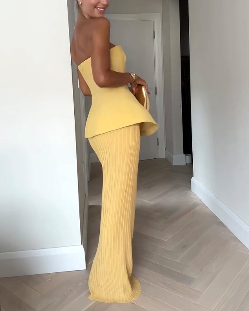 Trägerloses Maxikleid | Eloise 4