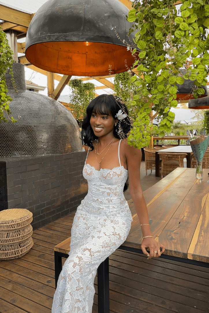 Damen Maxikleid Elegantes Spitzen-Design für Sommer - Clara-6