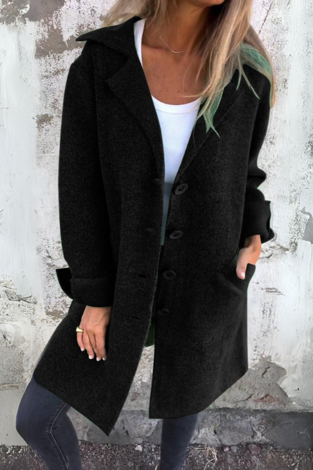 Trendiger langer Mantel für Damen