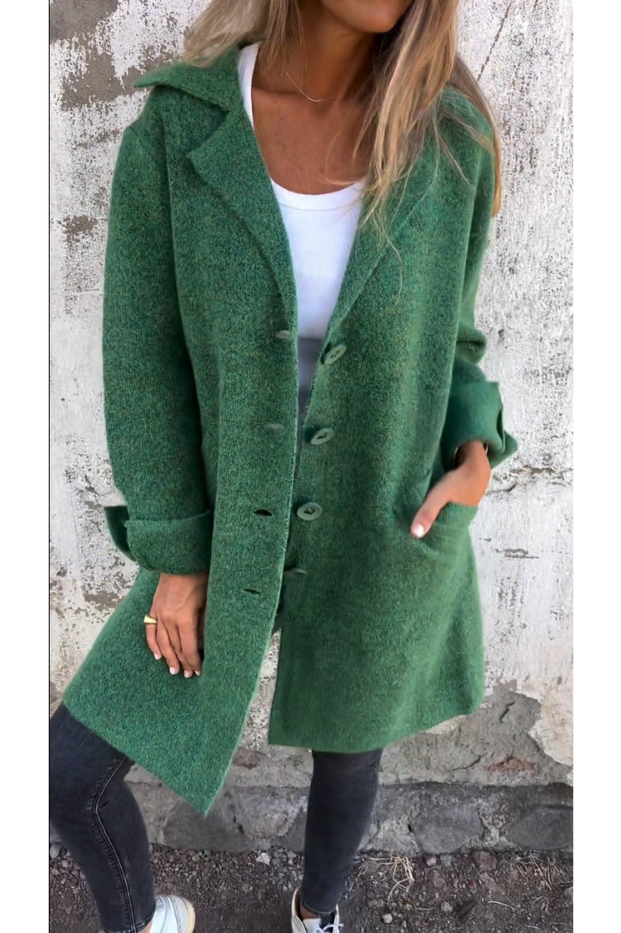 Trendiger langer Mantel für Damen