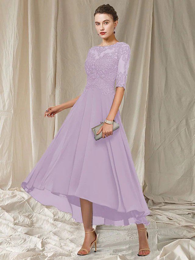 Variant image for Damen Abendkleid Lang Elegantes Spitzen Design für Hochzeiten - Havanna-25