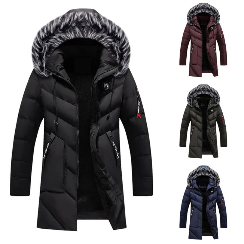 Jacke Herren | Winterjacke Herren Lang | Warm Gefüttert Casual Style 5