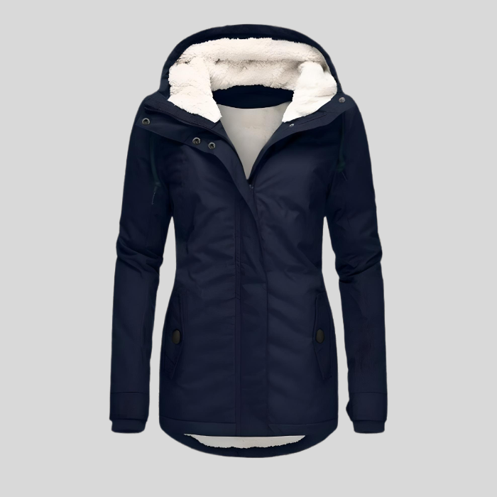 Lange Winterjacke Mit Kapuze & Futter 2