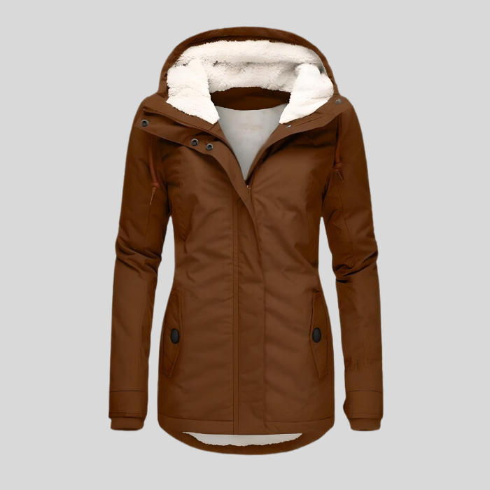 Lange Winterjacke Mit Kapuze & Futter 3