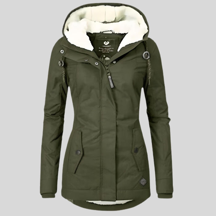 Lange Winterjacke Mit Kapuze & Futter 4