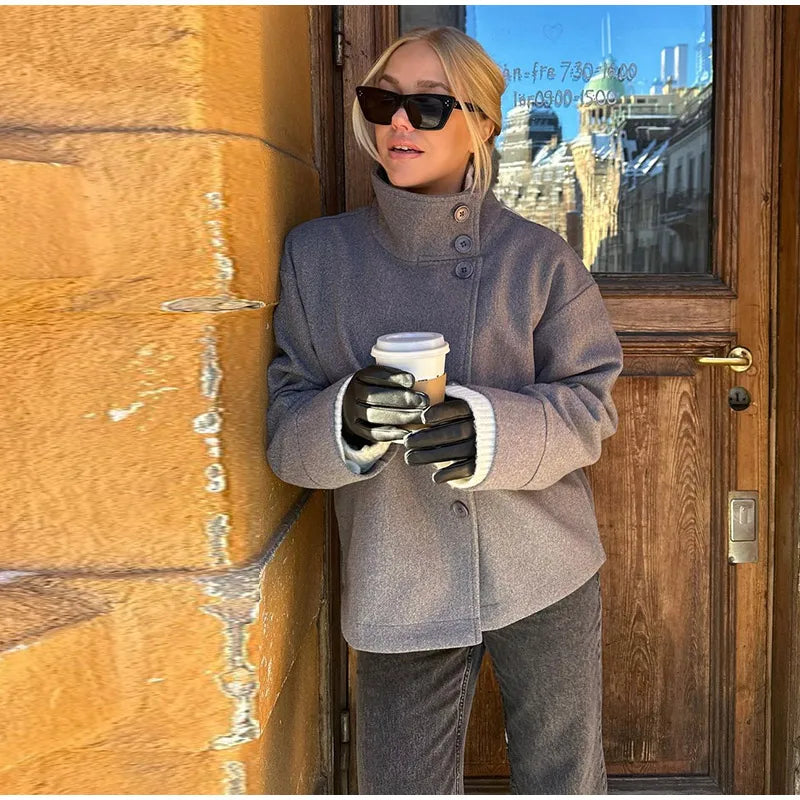 Liana – Elegante Kurzjacke mit Stehkragen Damen 3