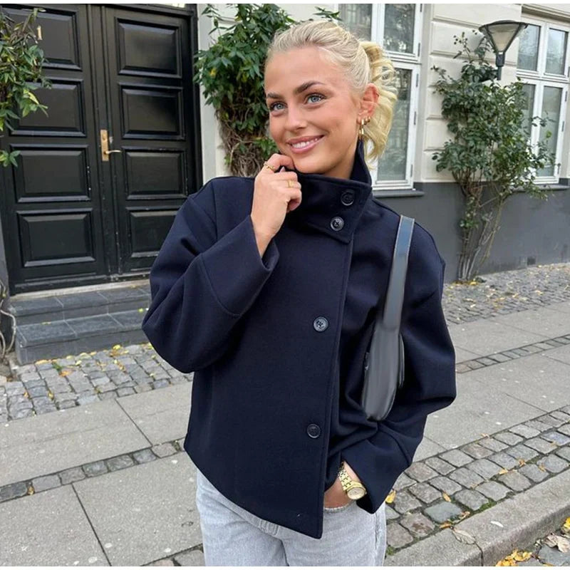 Liana – Elegante Kurzjacke mit Stehkragen Damen 7