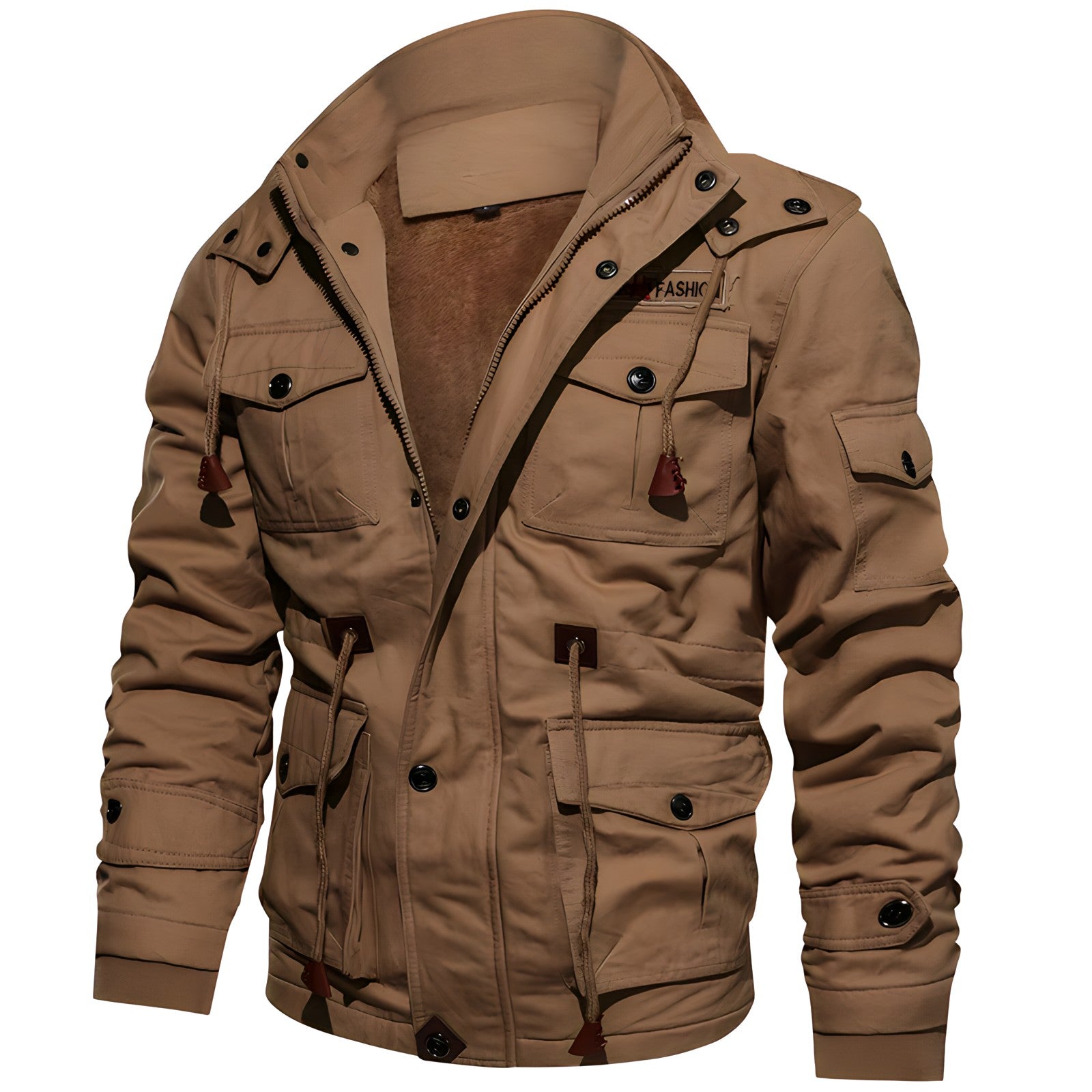 Militärjacke mit mehreren Taschen 3