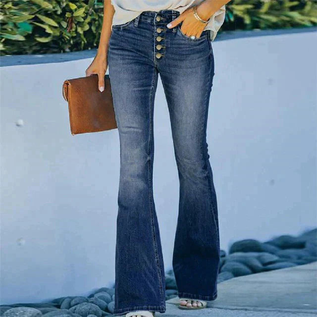 Vintage-Jeans mit hoher Taille