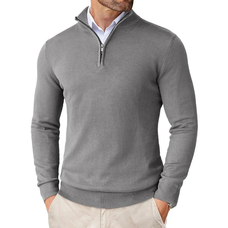 Pullover Herren | Herren Pulli Half-Zip | Strick Komfort 4