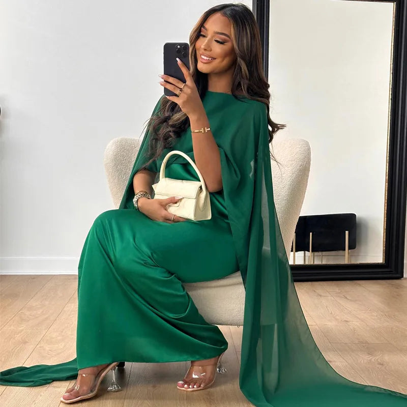 Variant image for Damen Satin Maxi Kleid Elegantes Design für Abendveranstaltungen - Clara-21