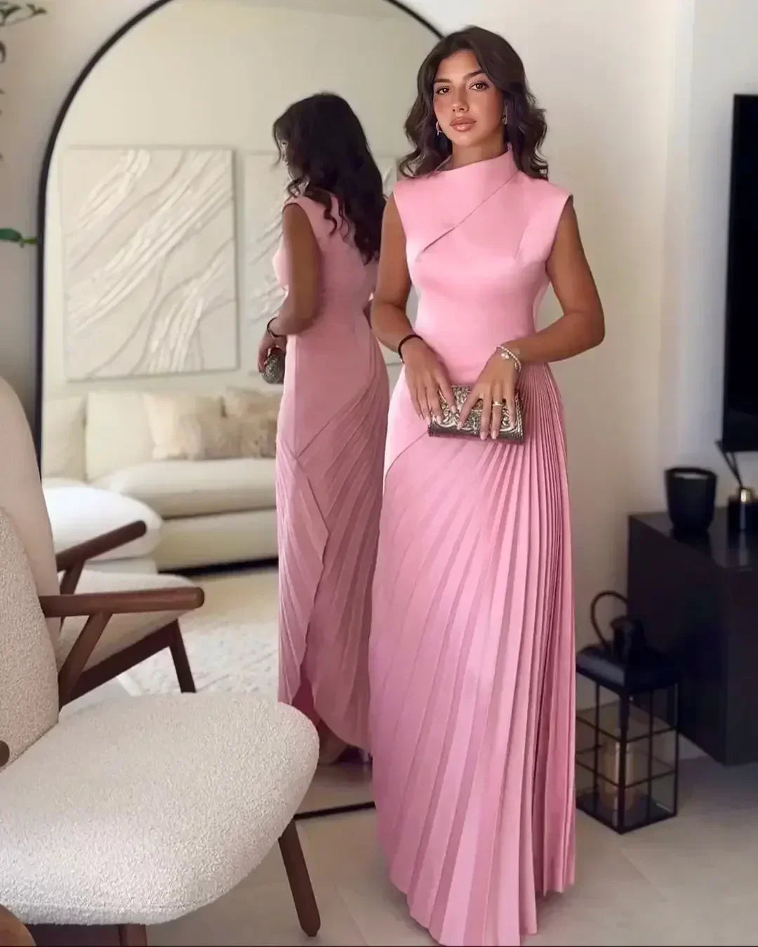 Variant image for Damen Abendkleid Lang Elegantes Drapiertes Design - Lisa-1