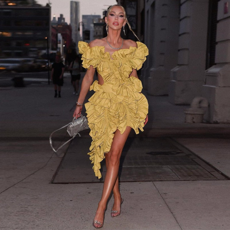 Variant image for Damen Asymmetrisches Kleid Festlich Elegantes Design - Lily-5