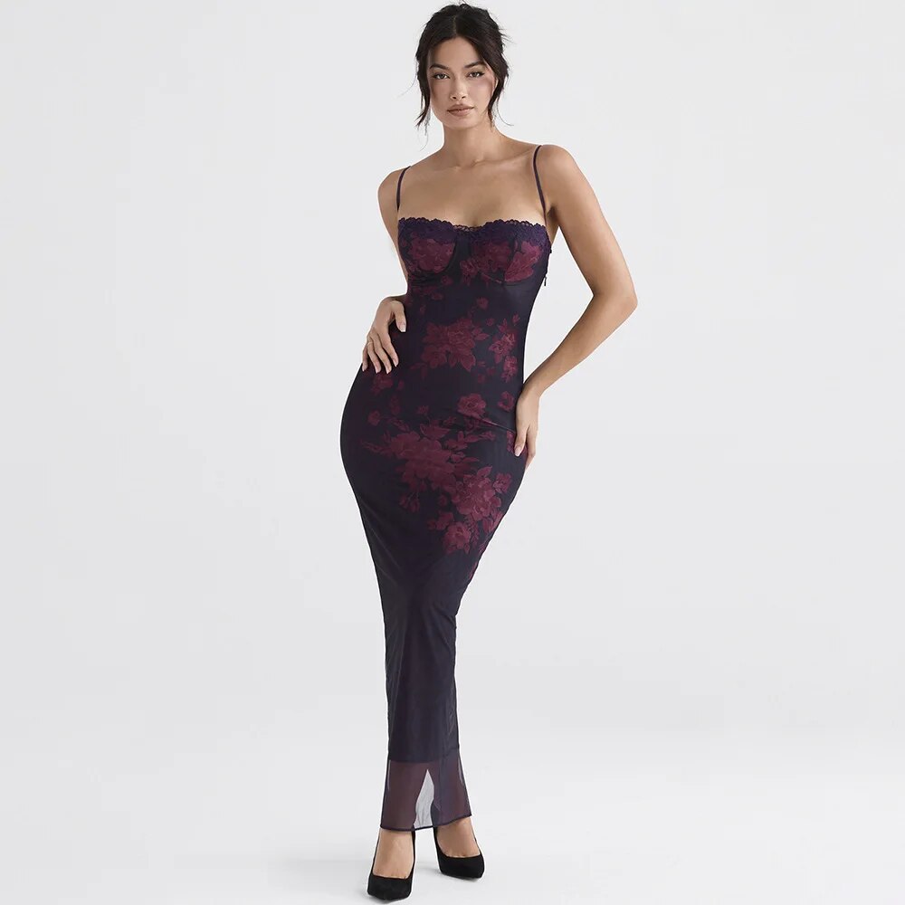 Variant image for Damen Rückenfreies Bodycon Midikleid Elegantes Design - Erma-4