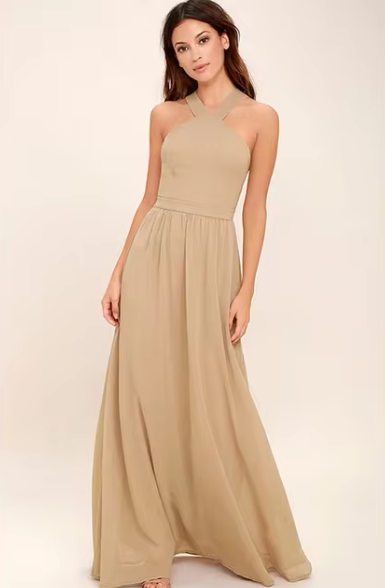 Variant image for Damen Abendkleid Elegante Fließende Silhouette - Leona-7