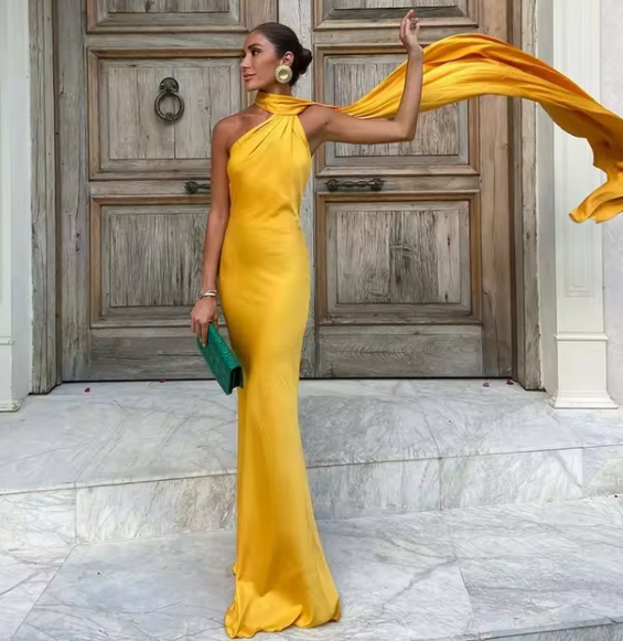 Variant image for Damen Rückenfreies Off-Shoulder Bodycon Kleid Festlich für Hochzeitsgast - Claudine-5