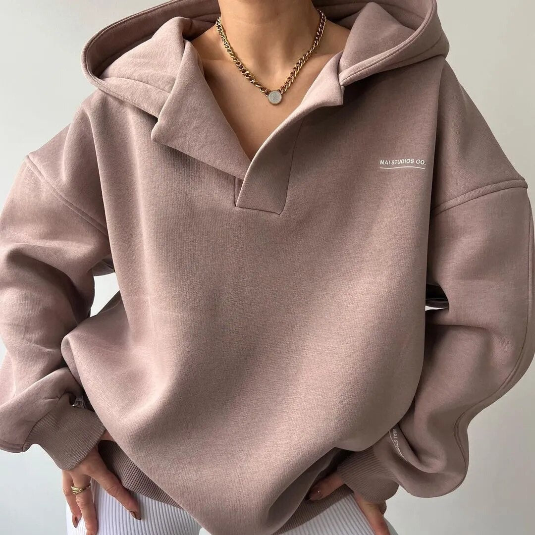 Sibylla | Lässig Oversize Hoodie Damen | Winter 0