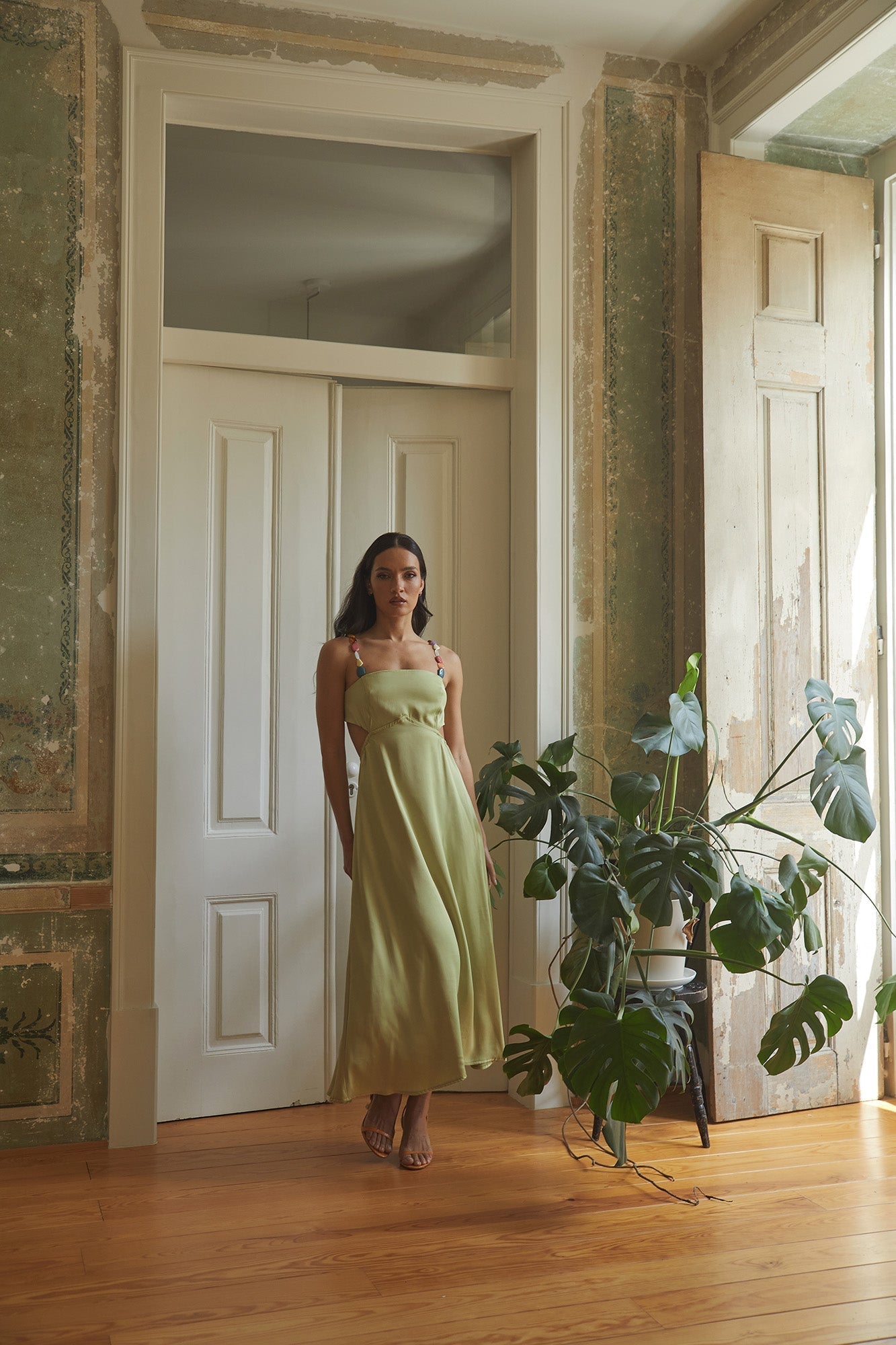 Damen Maxi Kleid Elegantes Fließendes Design für Sommer & Festliche Anlässe - Kiwi-4