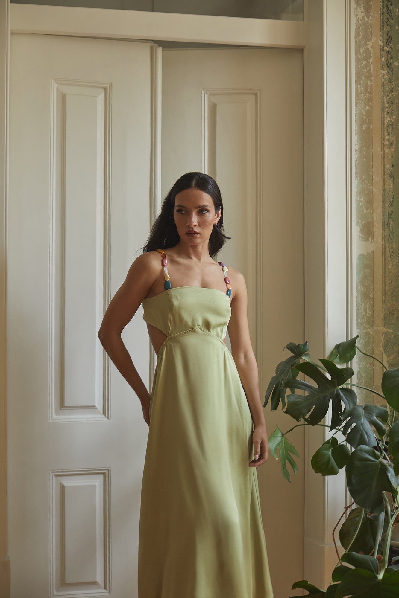 Damen Maxi Kleid Elegantes Fließendes Design für Sommer & Festliche Anlässe - Kiwi-6