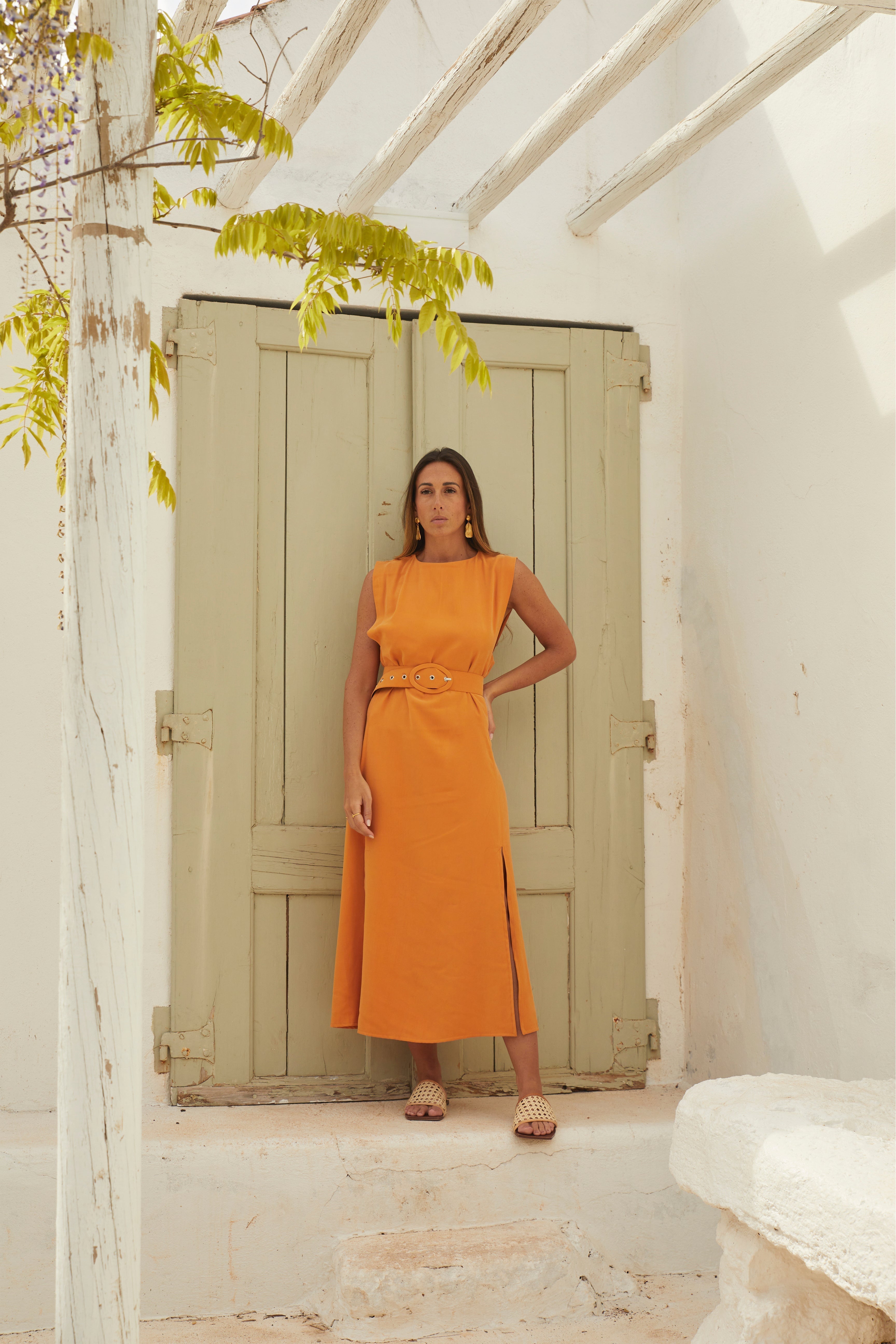 Damen Kleid Minimalistisches Design Bequem für Sommer - Sienna-4