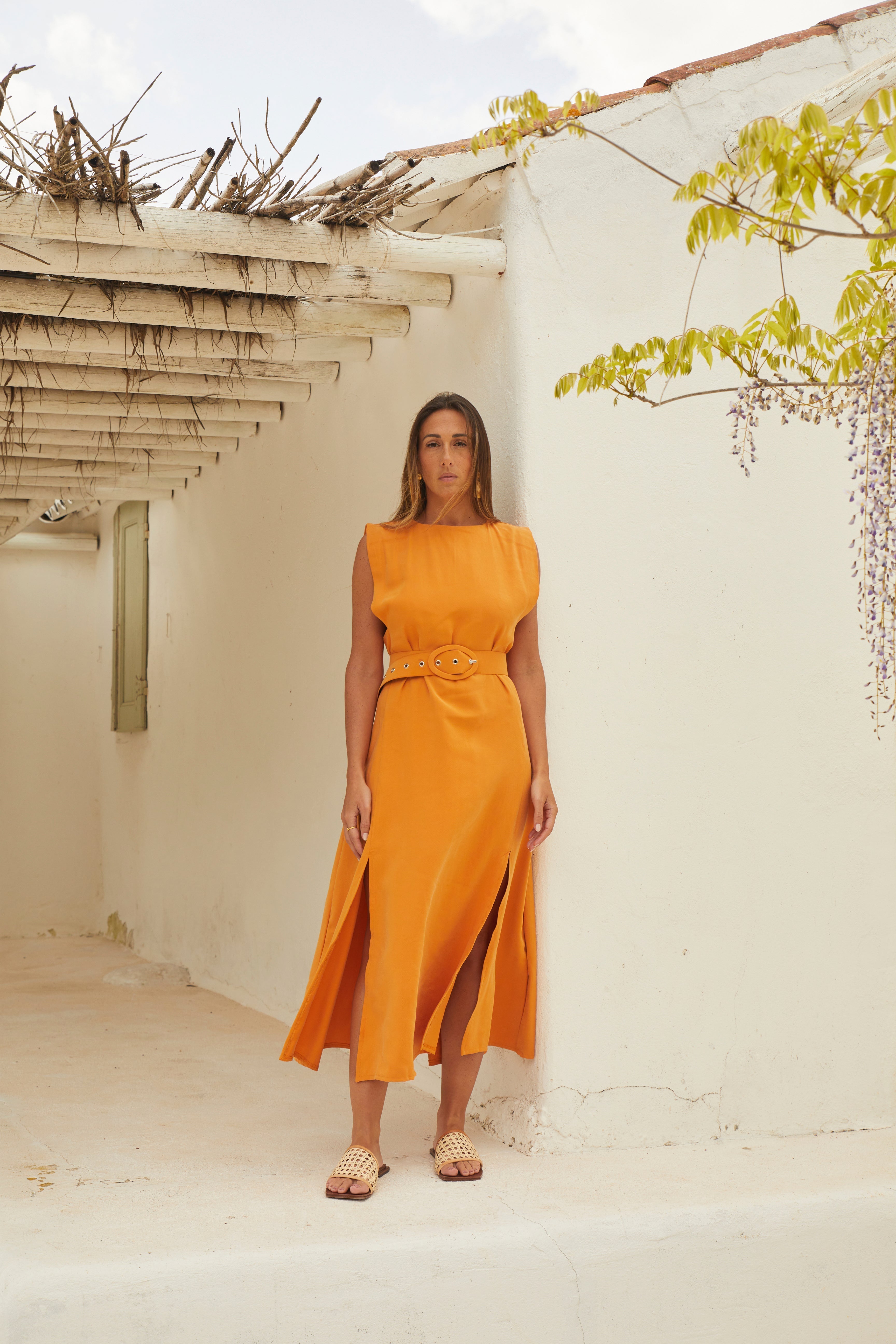 Damen Kleid Minimalistisches Design Bequem für Sommer - Sienna-5