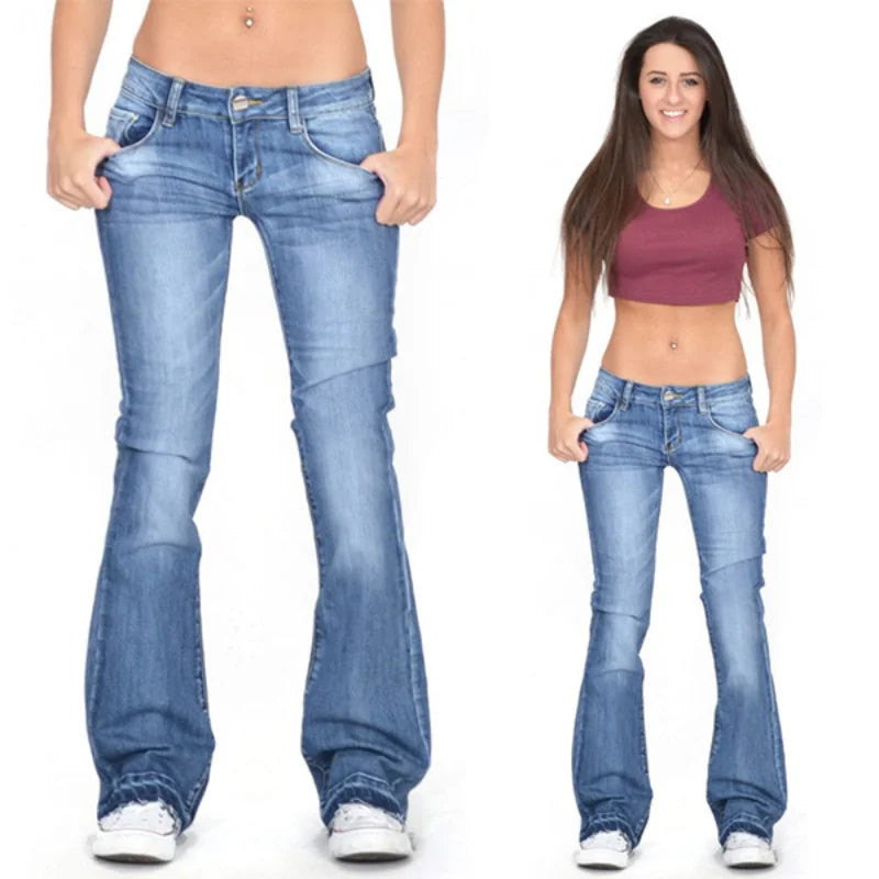 Moderne Schlagjeans für Damen