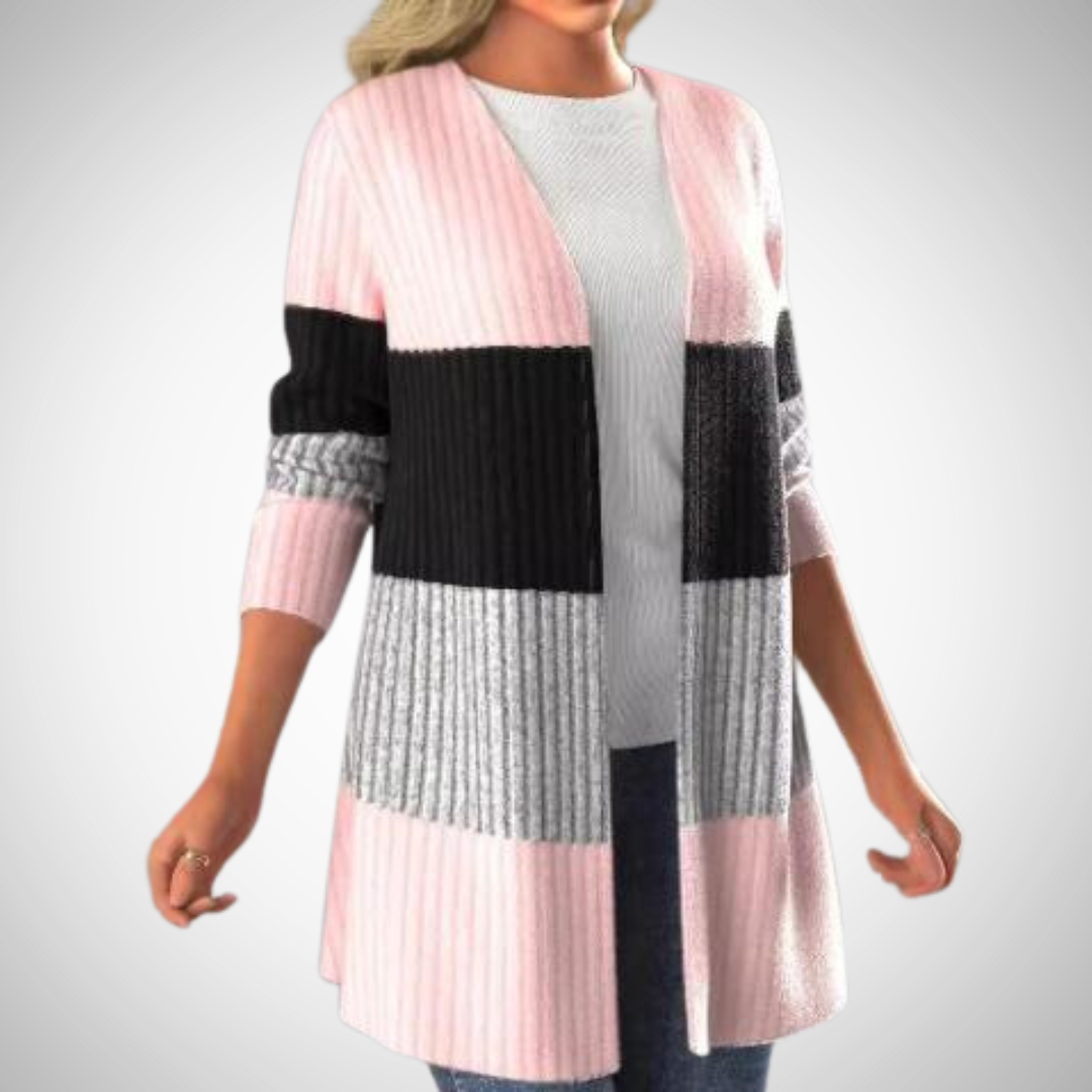 Strickjacke mit Streifen für Damen