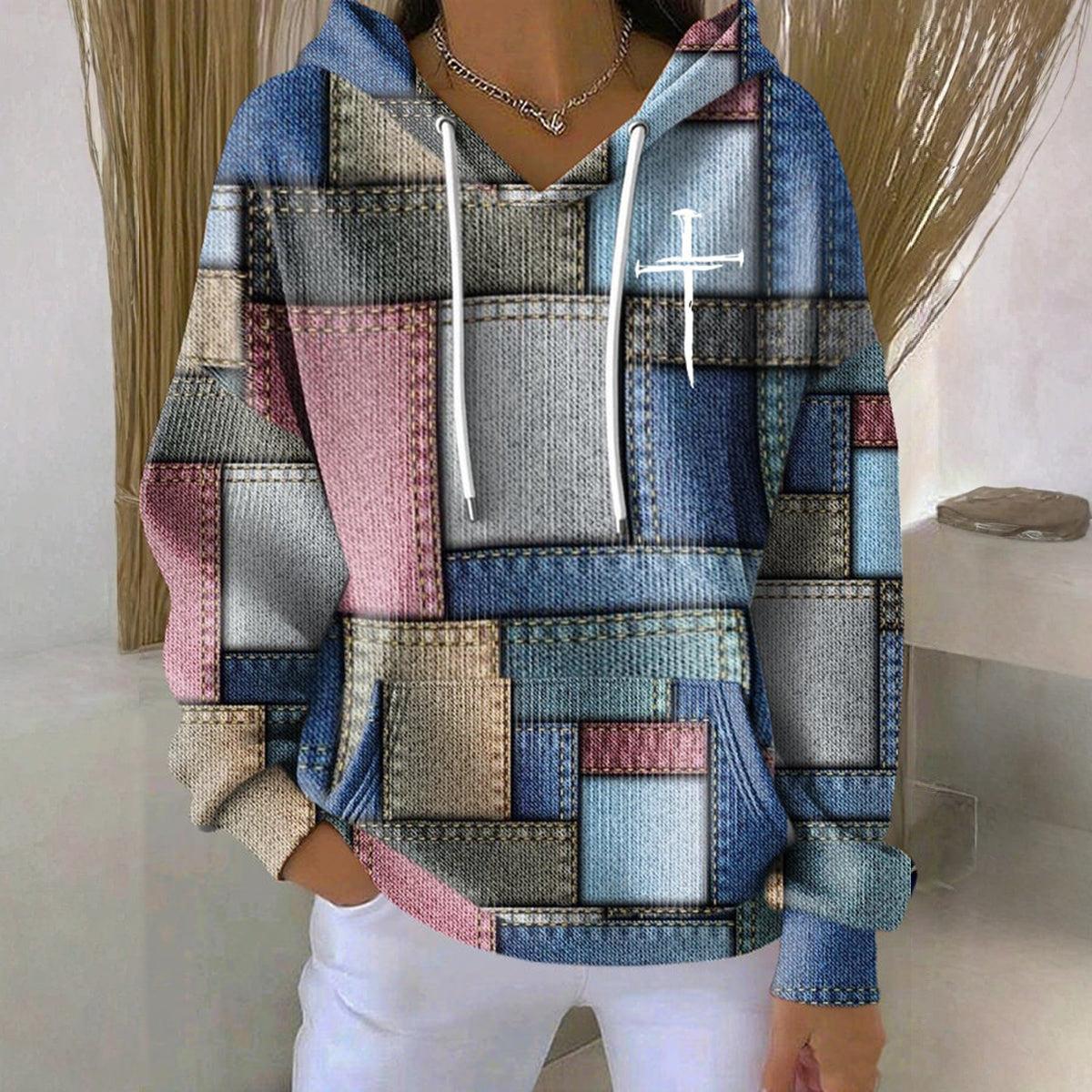 Trendiges Blaues Langarm-Sweatshirt - Herbsts-Upgrade für Stil & Komfort 0