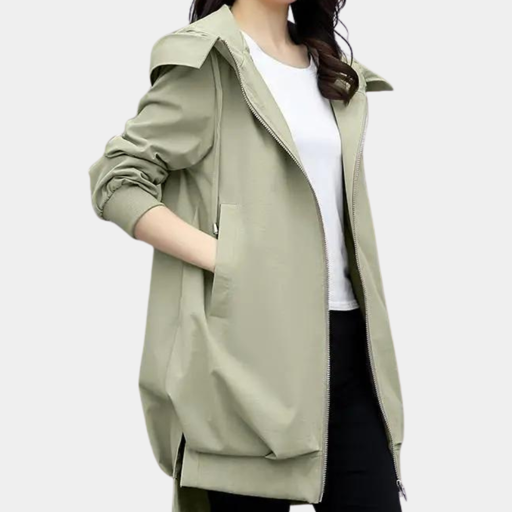 Übergangsjacke Damen | Windjacke Damen | Kapuze & Stehkragen für starken Windschutz