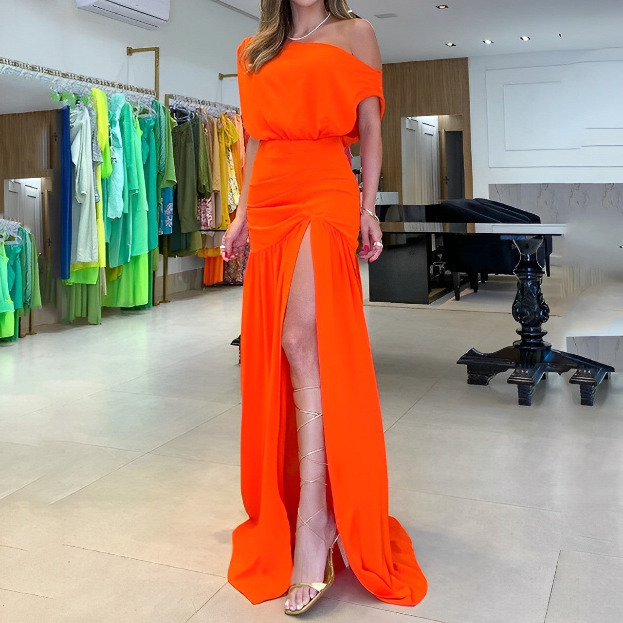 Variant image for Damen Abendkleid Elegante Raffinierte Silhouette für Hochzeitsgast - Heidi-5